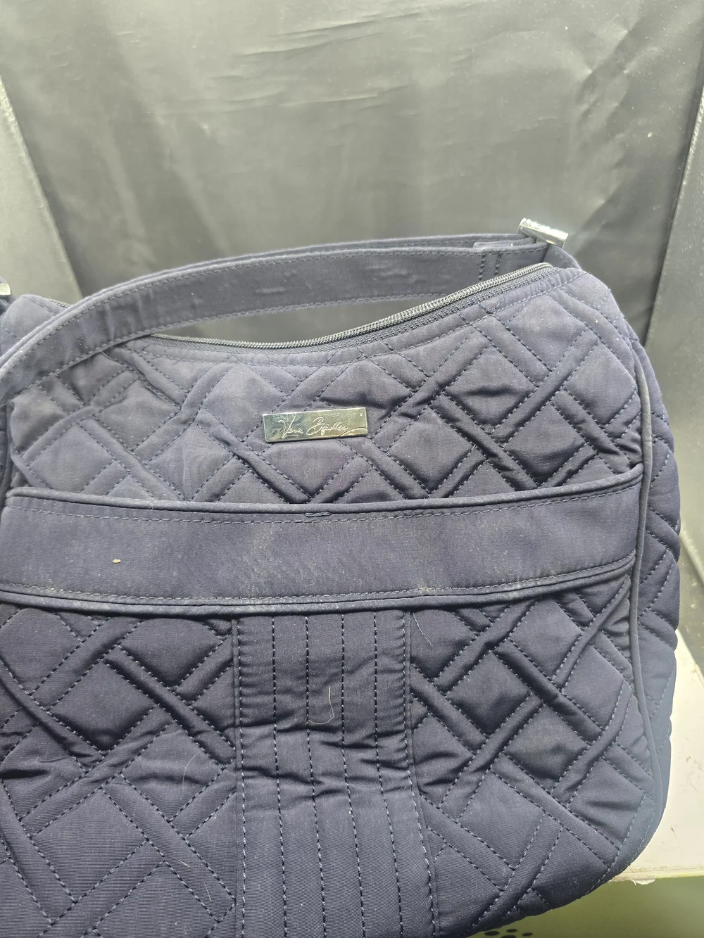 Vera Bradley Quilted Navy Crossbody Shoulder Bag